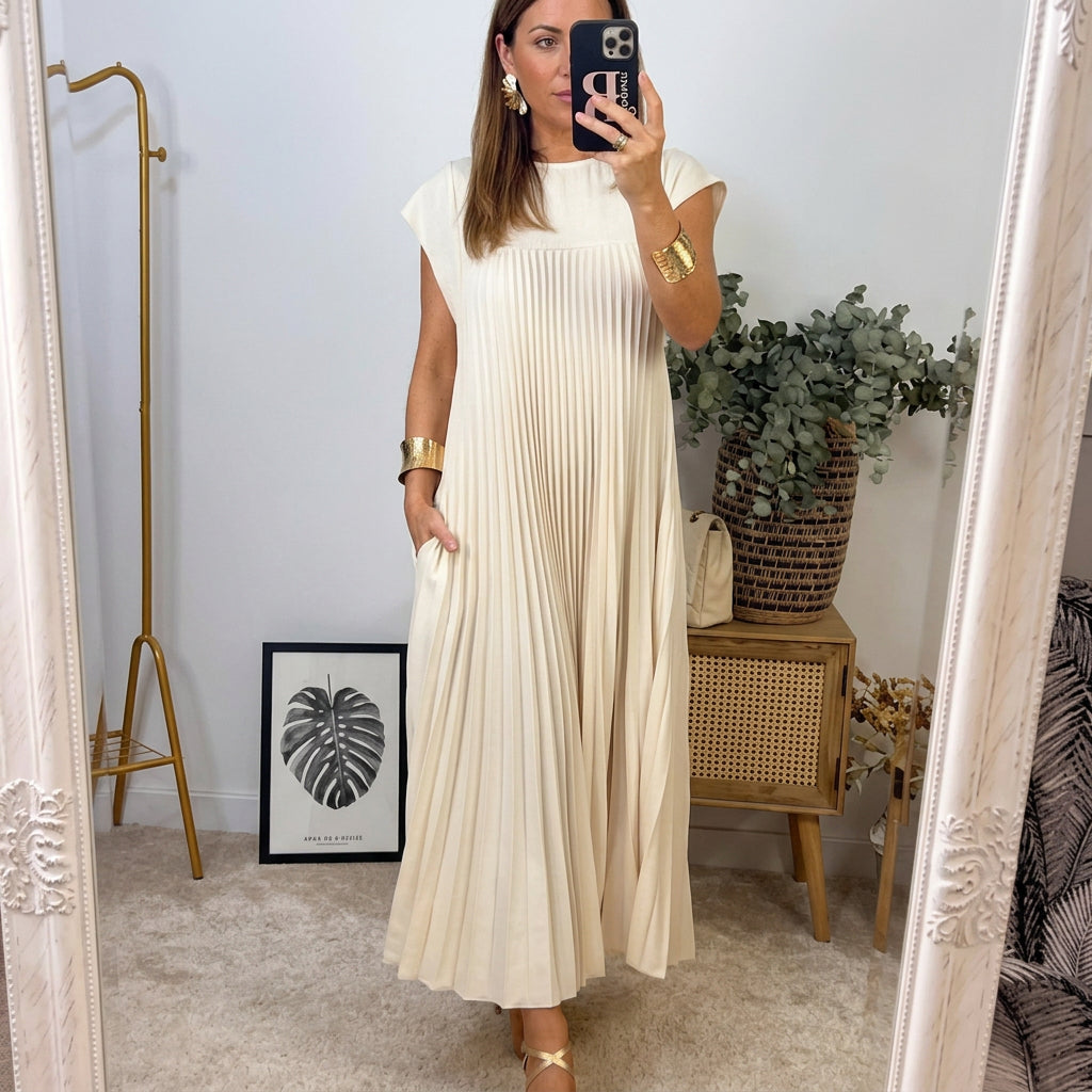 Alicia | Vestido midi de corte relajado