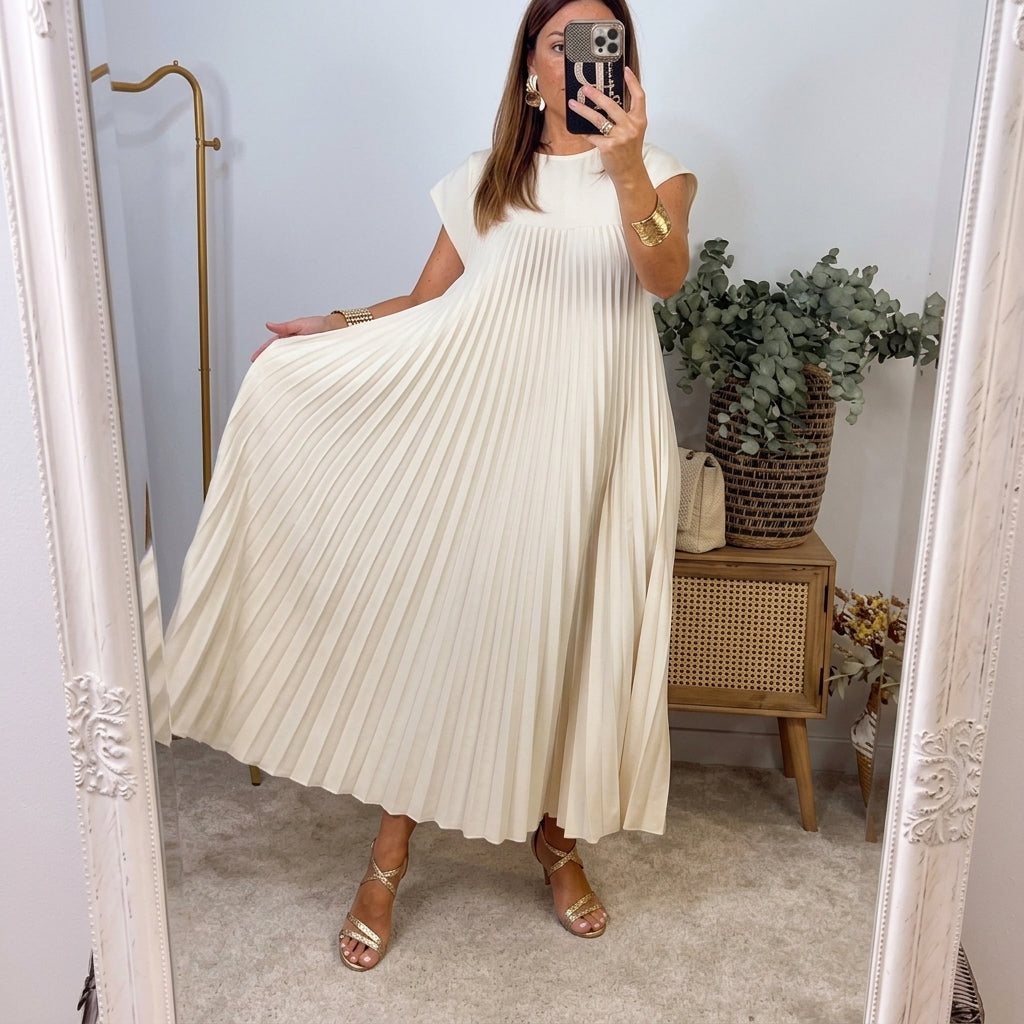 Alicia | Vestido midi de corte relajado