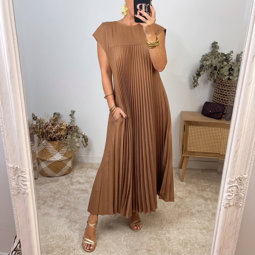Alicia | Vestido midi de corte relajado