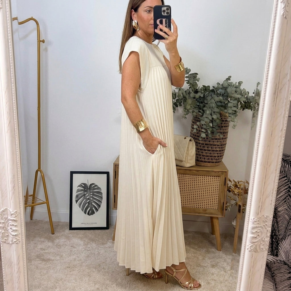Alicia | Vestido midi de corte relajado
