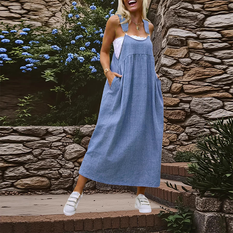 Aurora | Vestido amplio y ligero con bolsillos