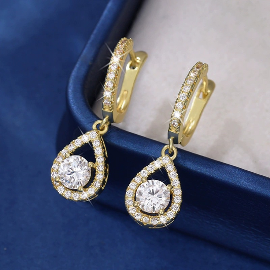 Isabel | Pendientes de zircón en forma de gota