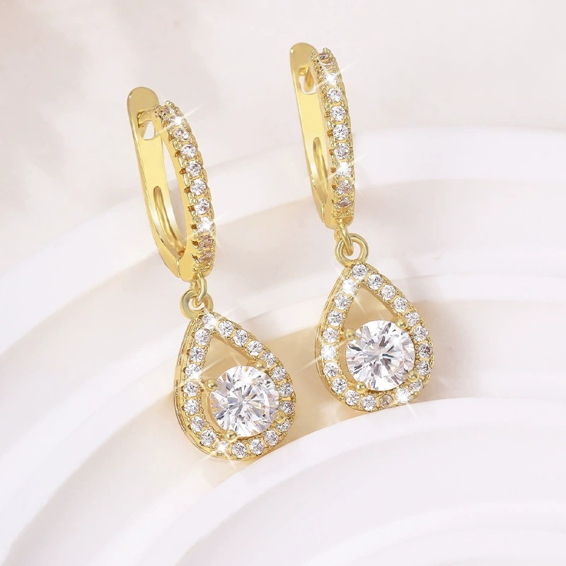 Isabel | Pendientes de zircón en forma de gota