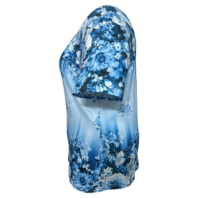 Olivia | Top floral de manga corta para mujer