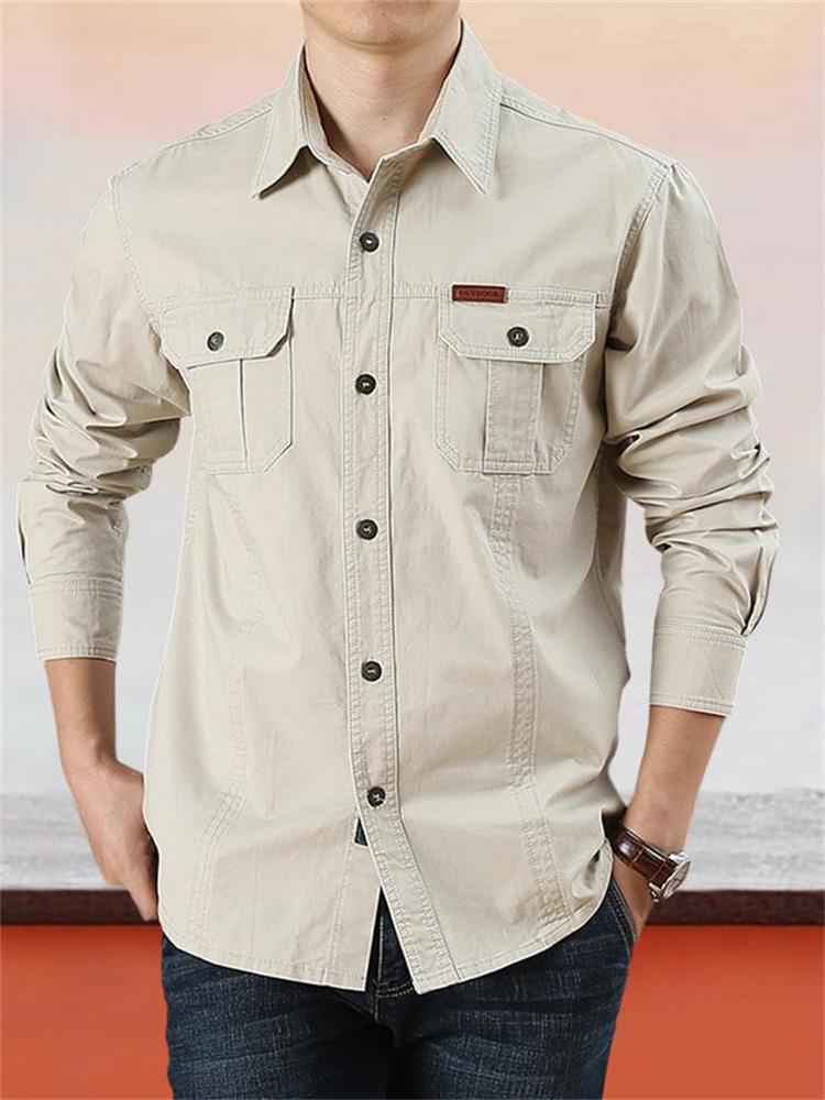 Javier | Camisa de algodón de manga larga