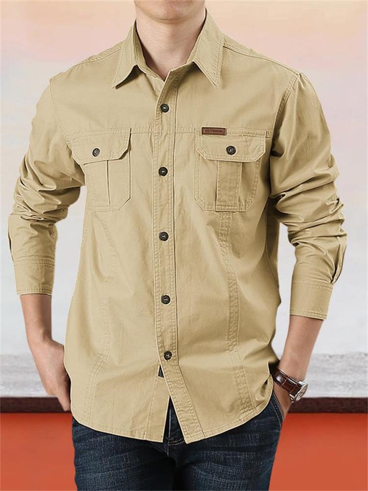 Javier | Camisa de algodón de manga larga