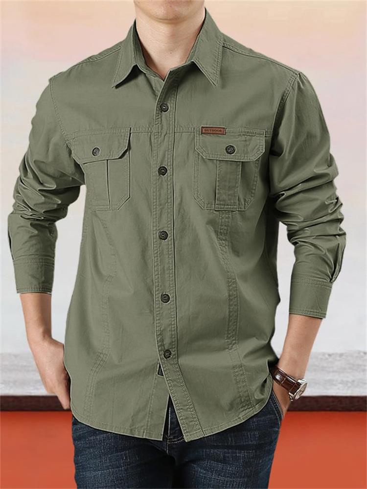 Javier | Camisa de algodón de manga larga