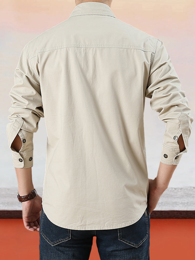 Javier | Camisa de algodón de manga larga