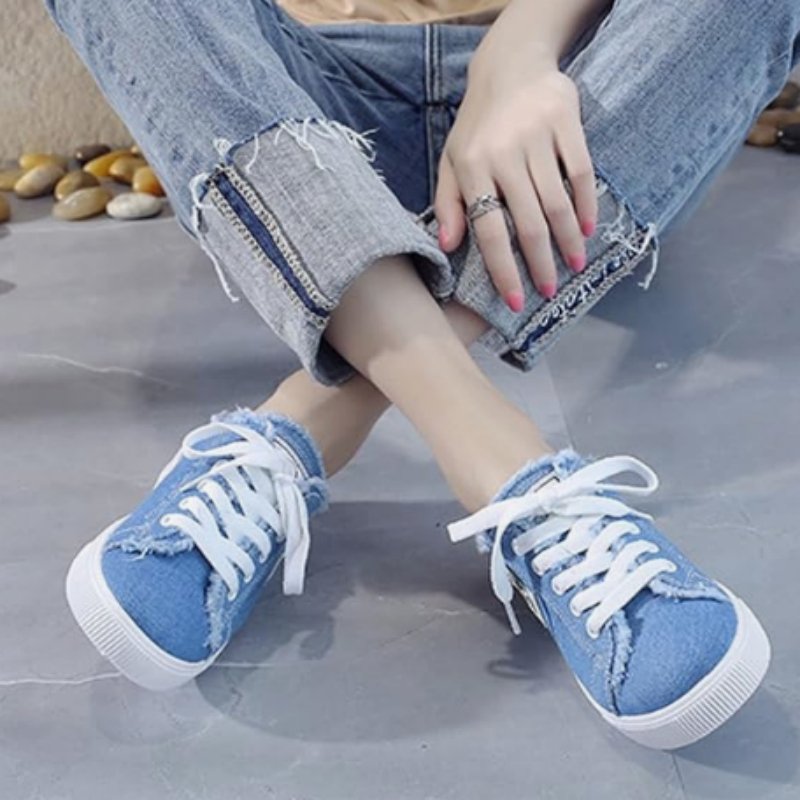 Clara | Zapatillas mule de denim para mujer
