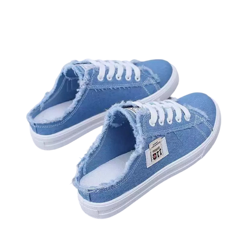 Clara | Zapatillas mule de denim para mujer